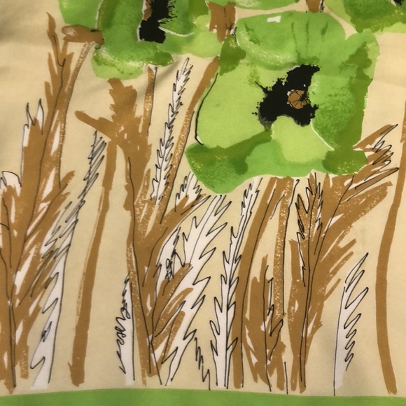 Vera Neumann Amazing Silk Square Scarf Piece of Art Poppy Flowers. 1968 - Picture 8 of 16